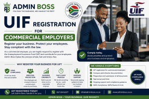 Admin Boss UIF Registration Commercial Employers South Africa