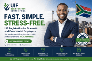 Professional UIF registration services in South Africa by the UIF division of Admin Boss for domestic and commercial employers